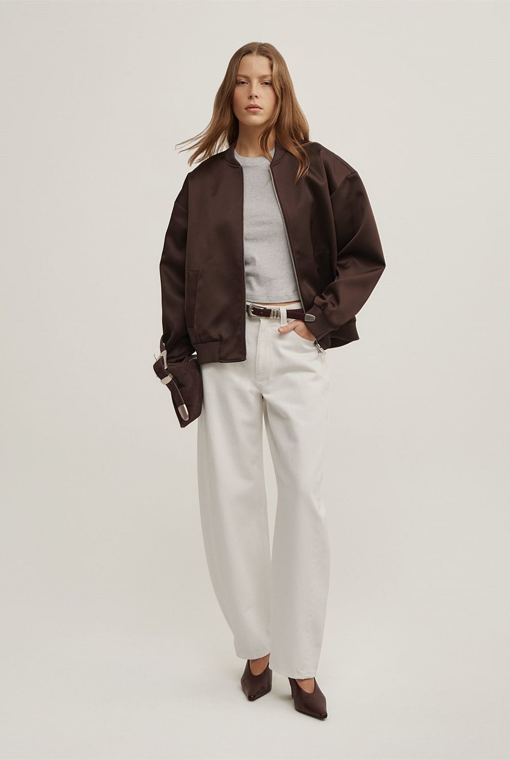 Satin Bomber Jacket