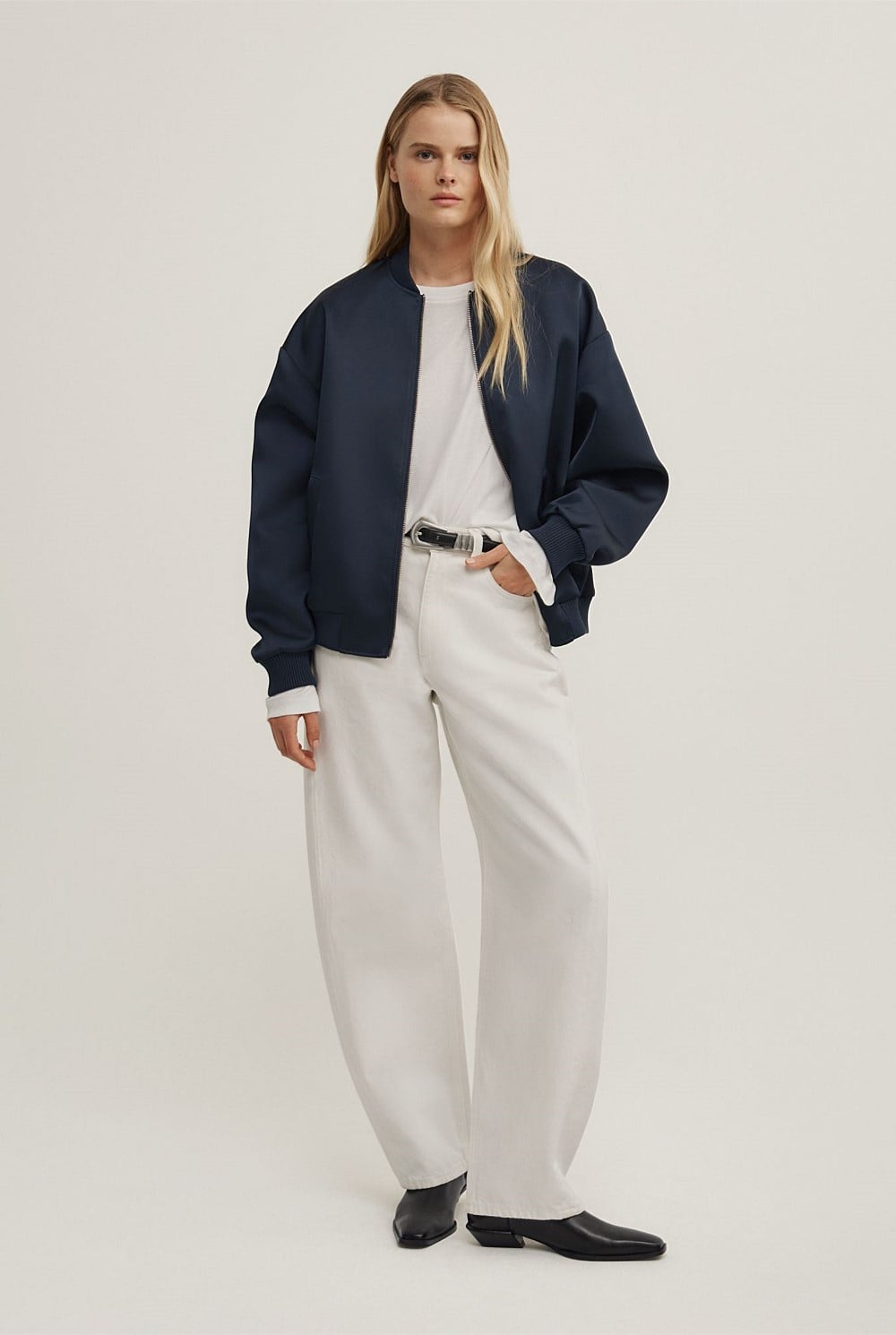 Satin Bomber Jacket