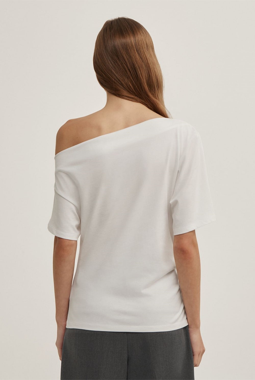 Ruched Asymmetric T-Shirt