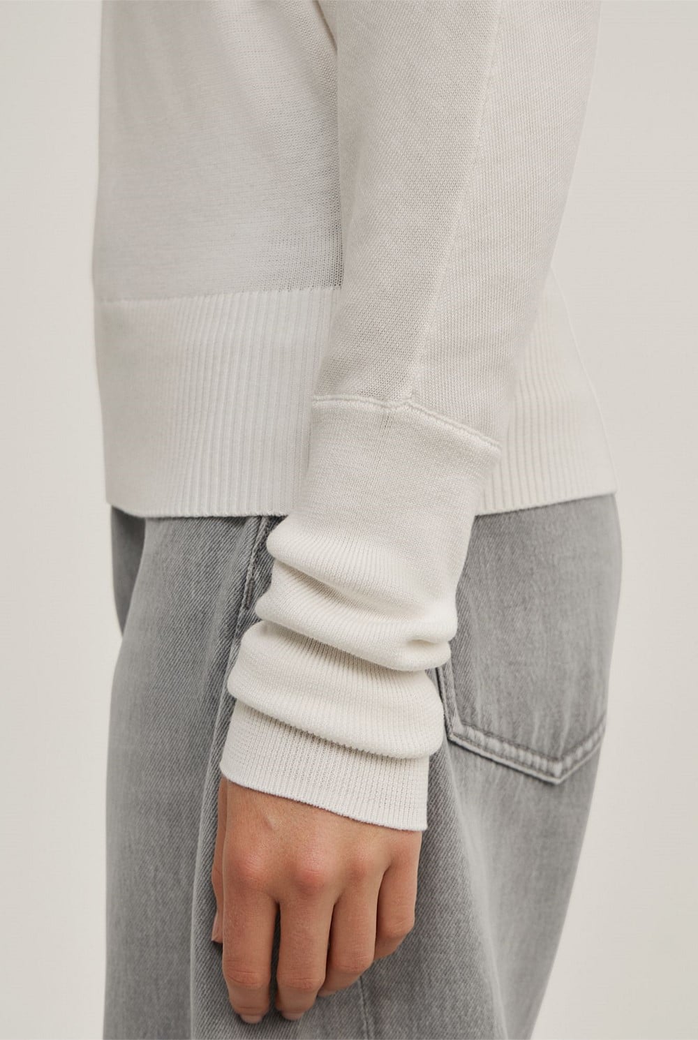 Fine Asymmetric Knit