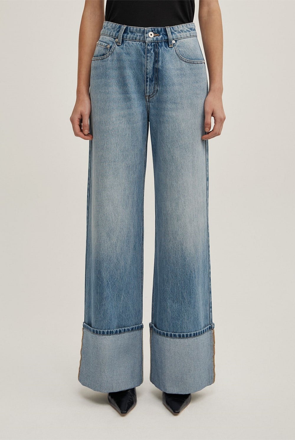 Cuff Detail Jeans