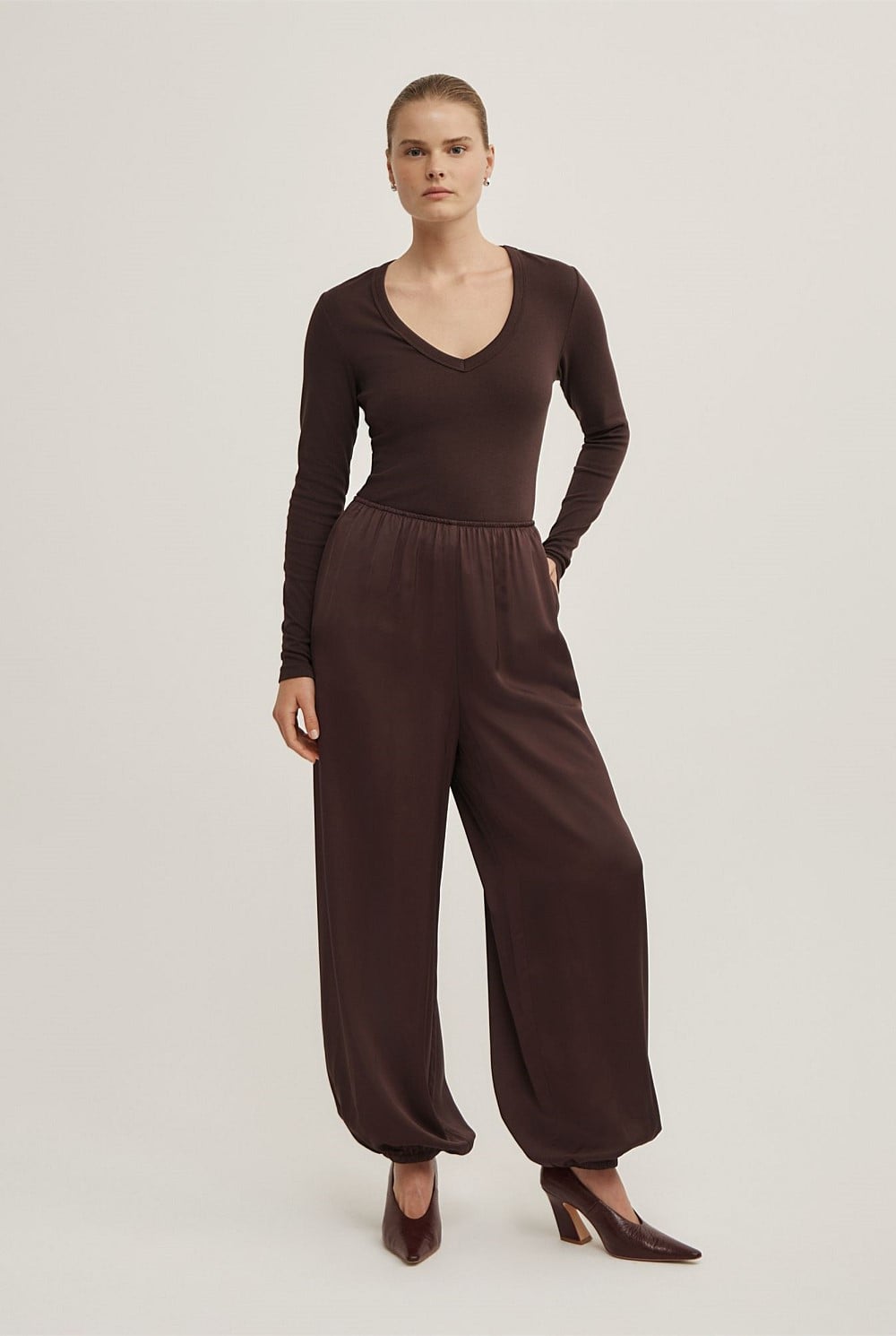Satin Balloon Pant