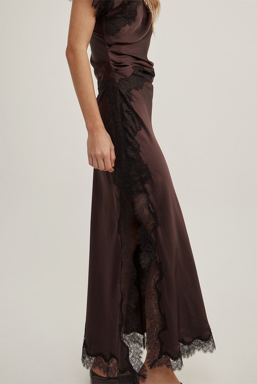 Asymmetric Lace Dress