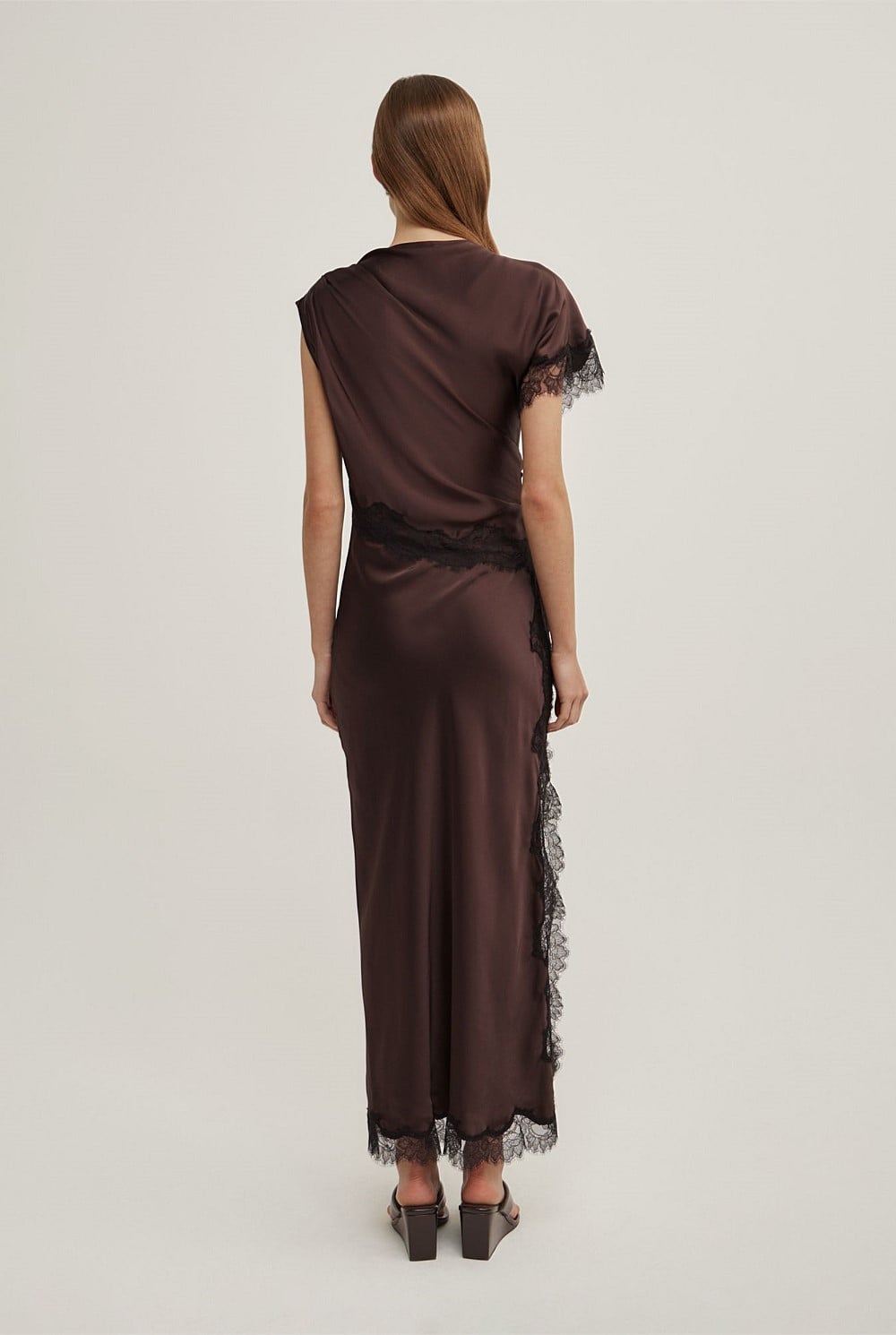 Asymmetric Lace Dress