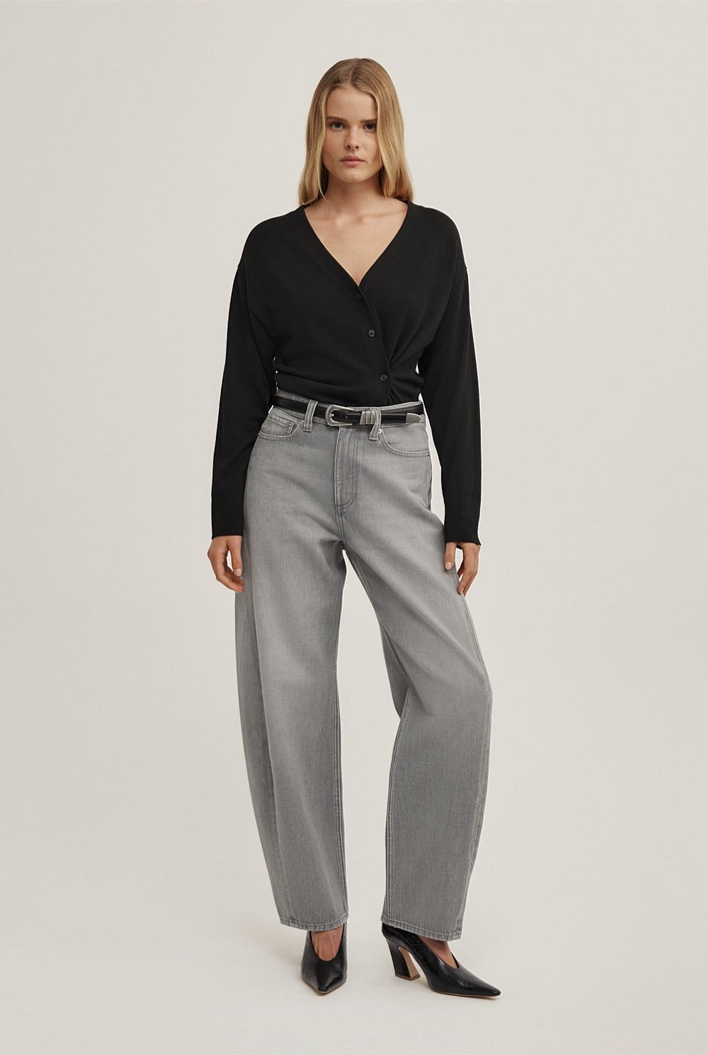 Asymmetric Wrap Knit Cardi
