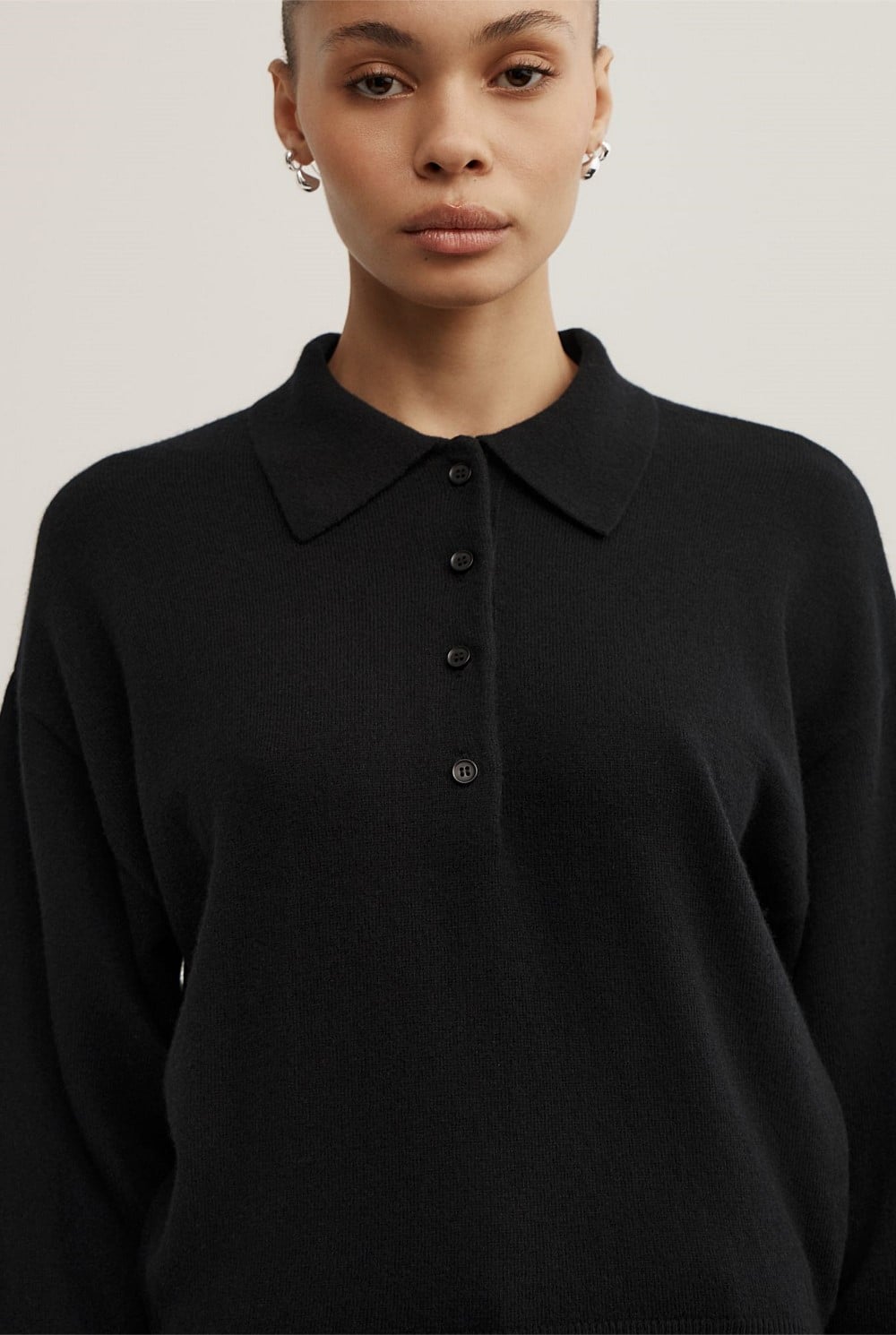 Collared Knit Polo