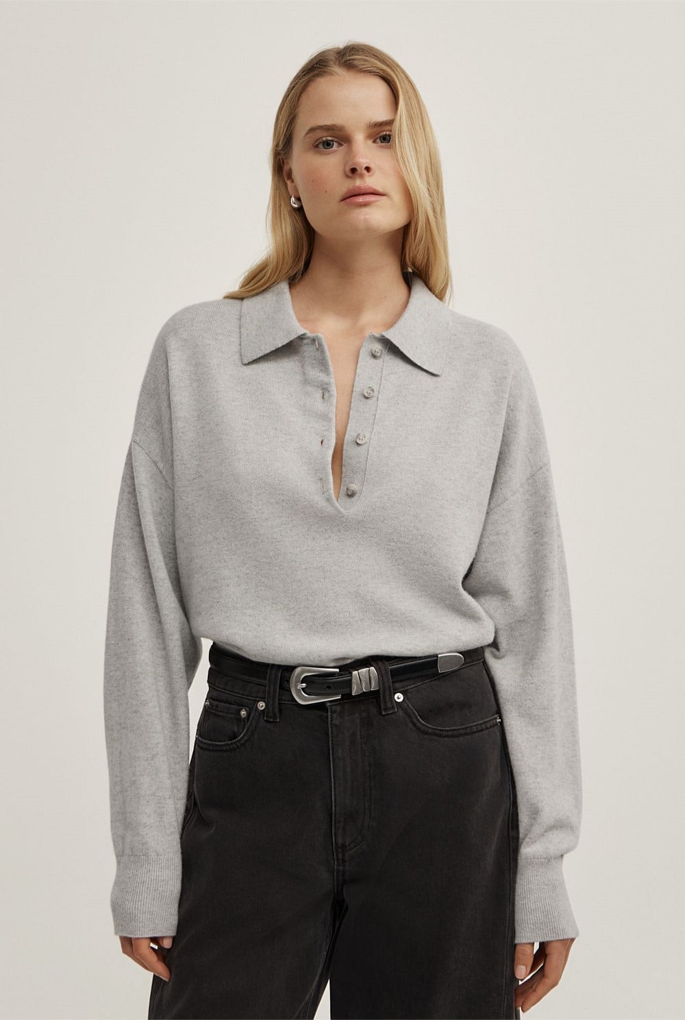 Collared Knit Polo