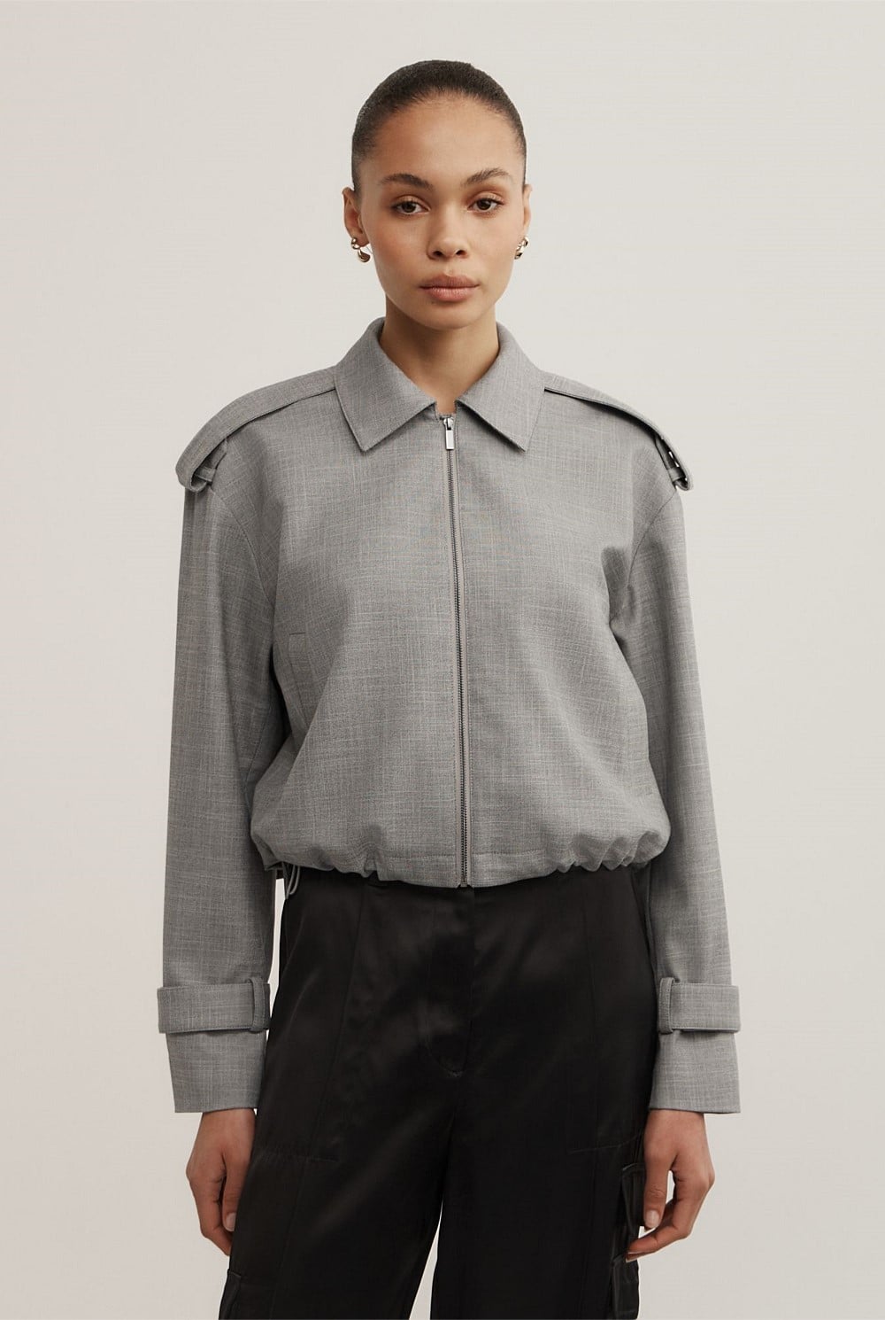Fluid Bomber Jacket