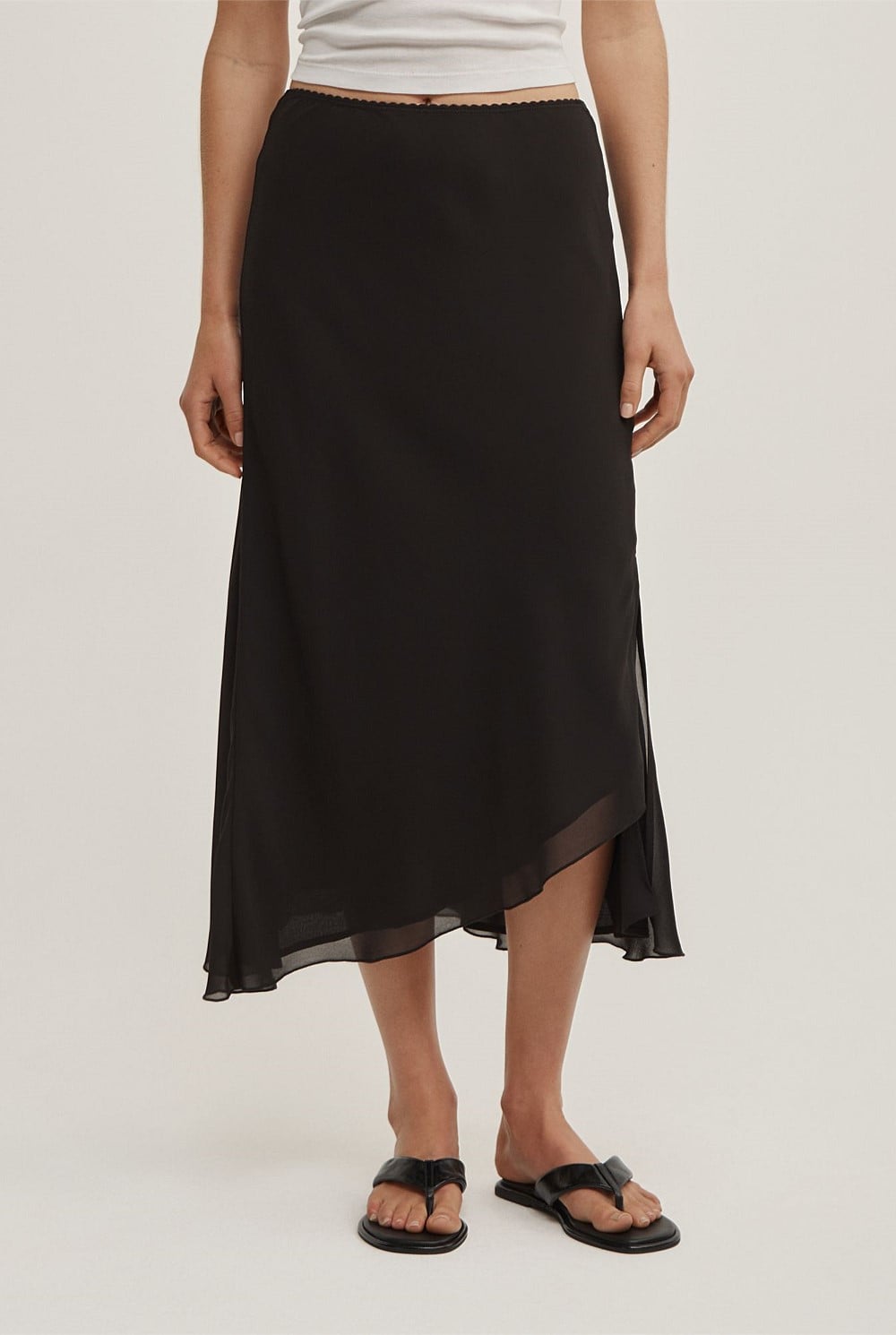 Asymmetric Soft Skirt