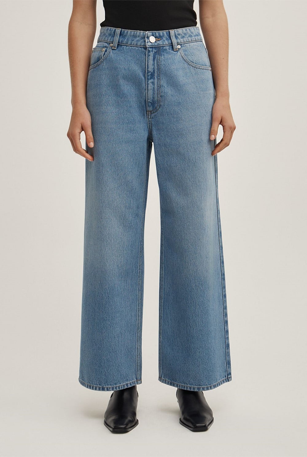 Wide Leg Crop Jeans