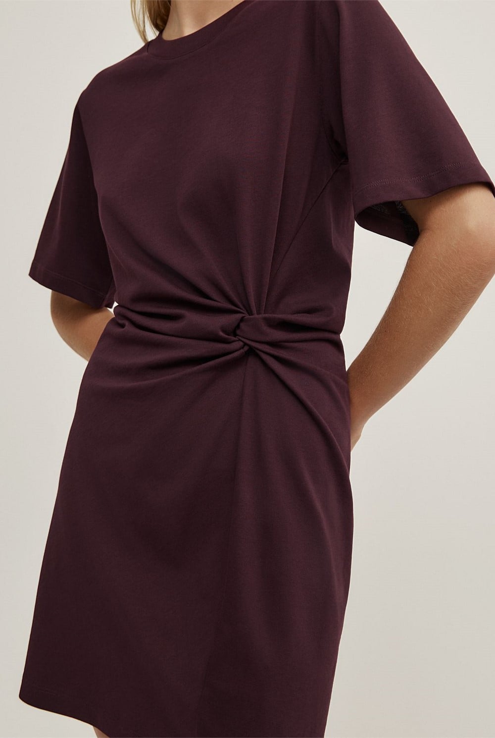 Twist Detail Mini Dress