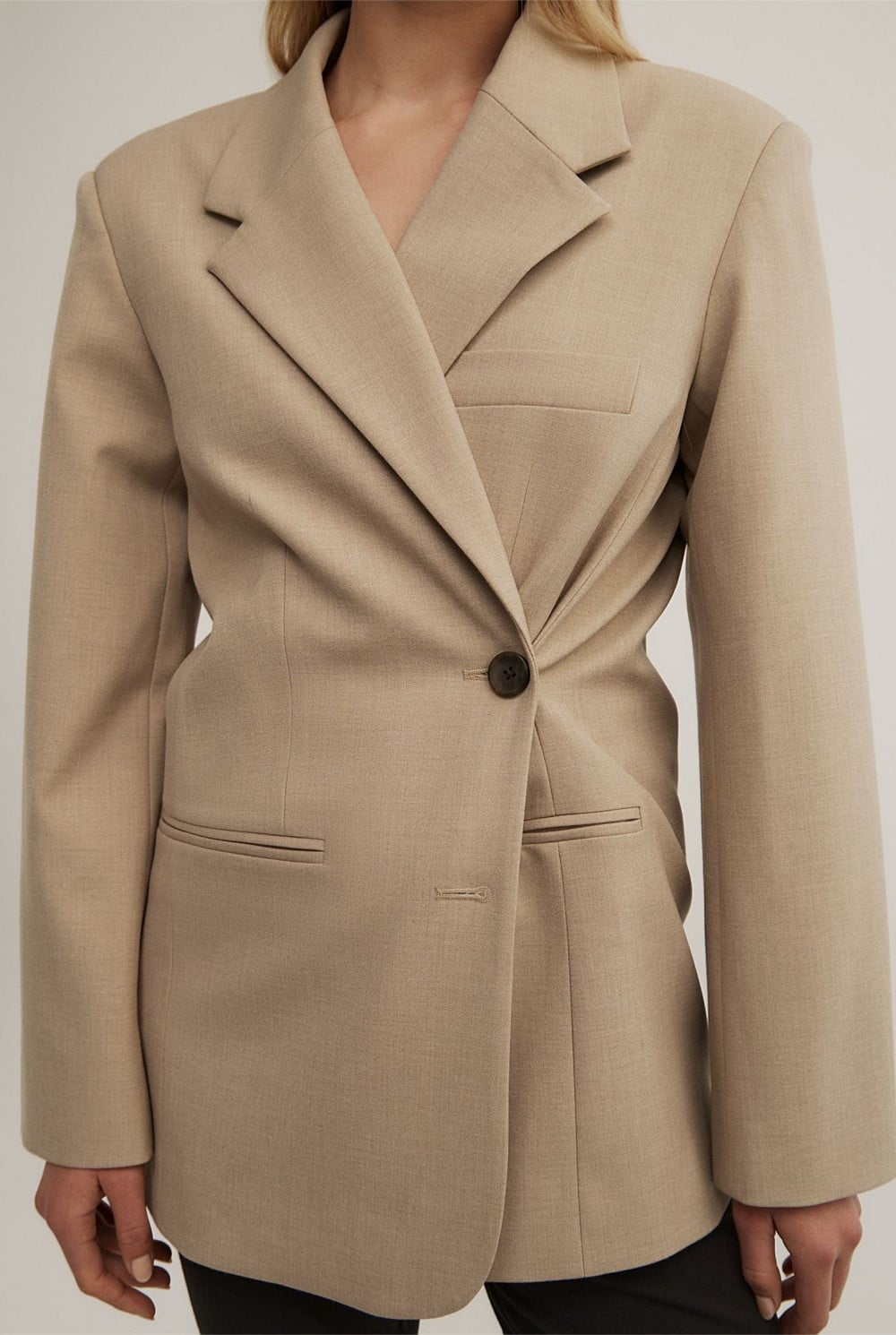 Wrap Front Blazer