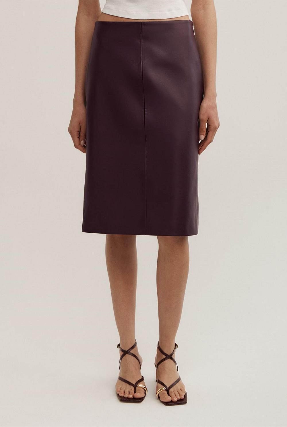 Split Back Midi Skirt