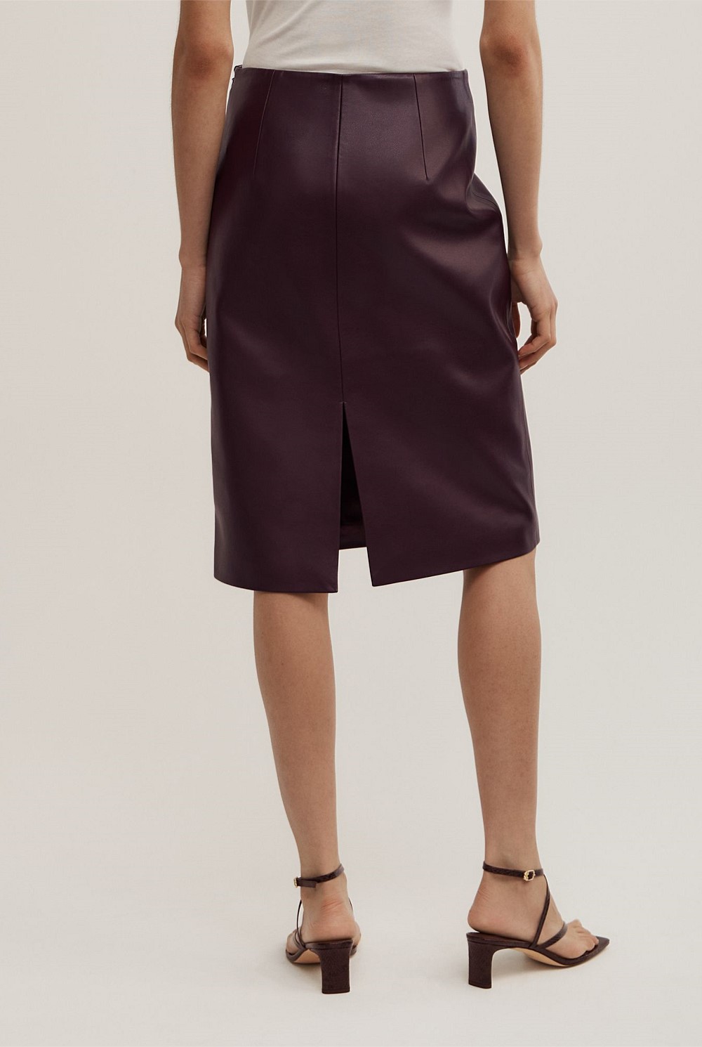Split Back Midi Skirt