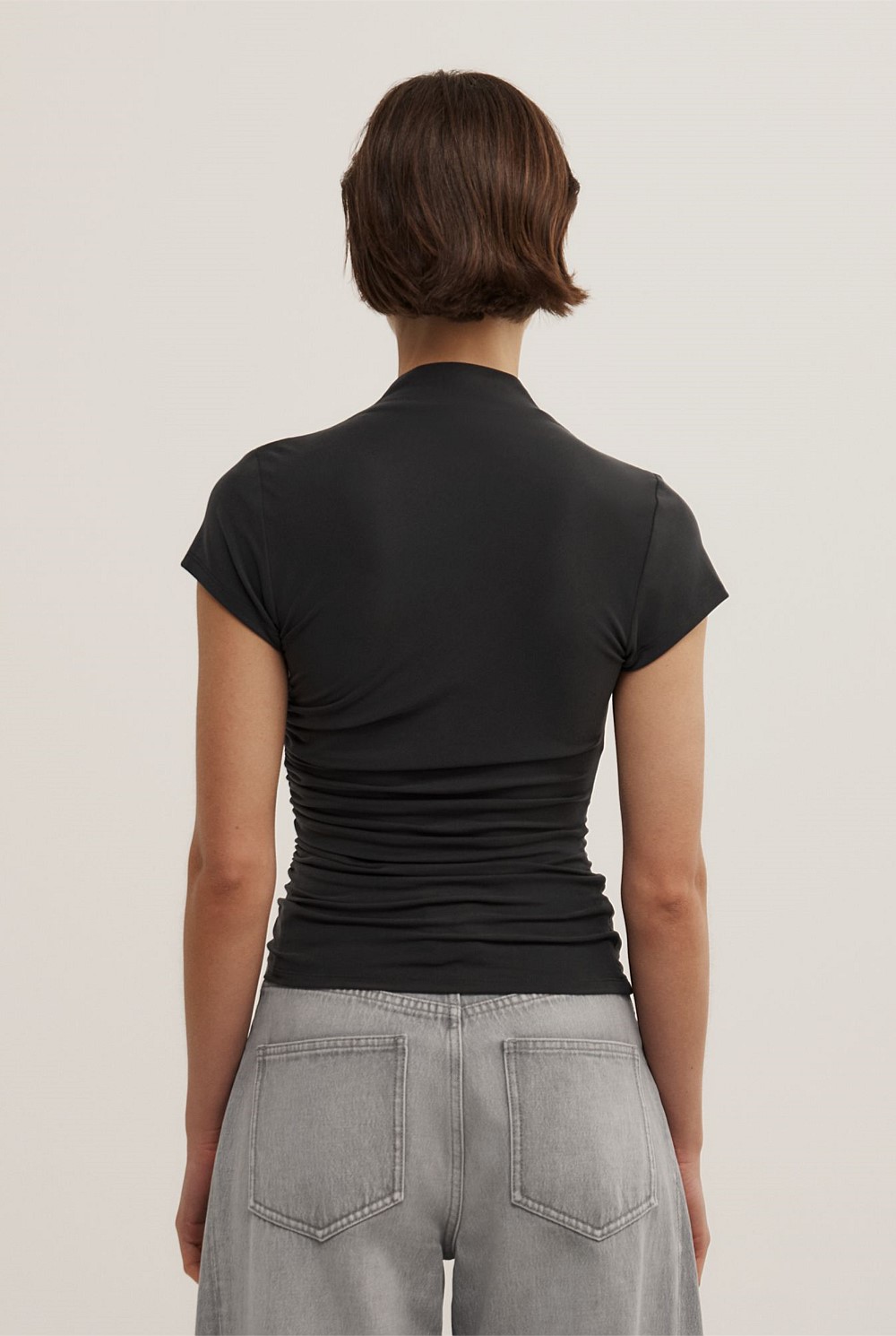 Wrap Cap Sleeve T-Shirt