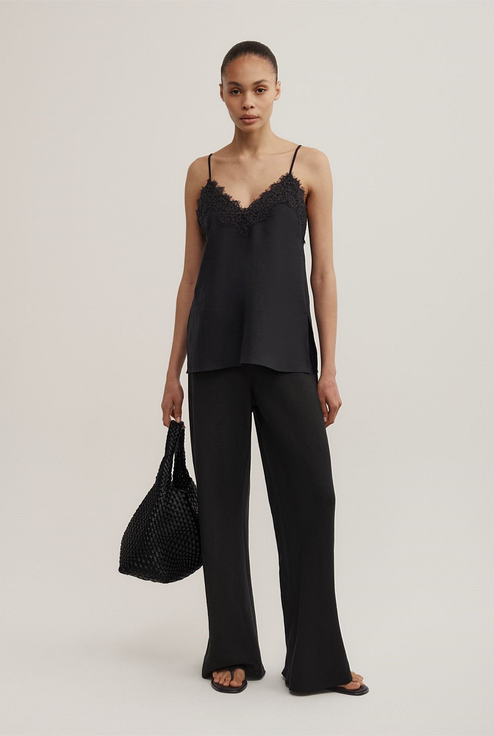 Linen Lace Camisole