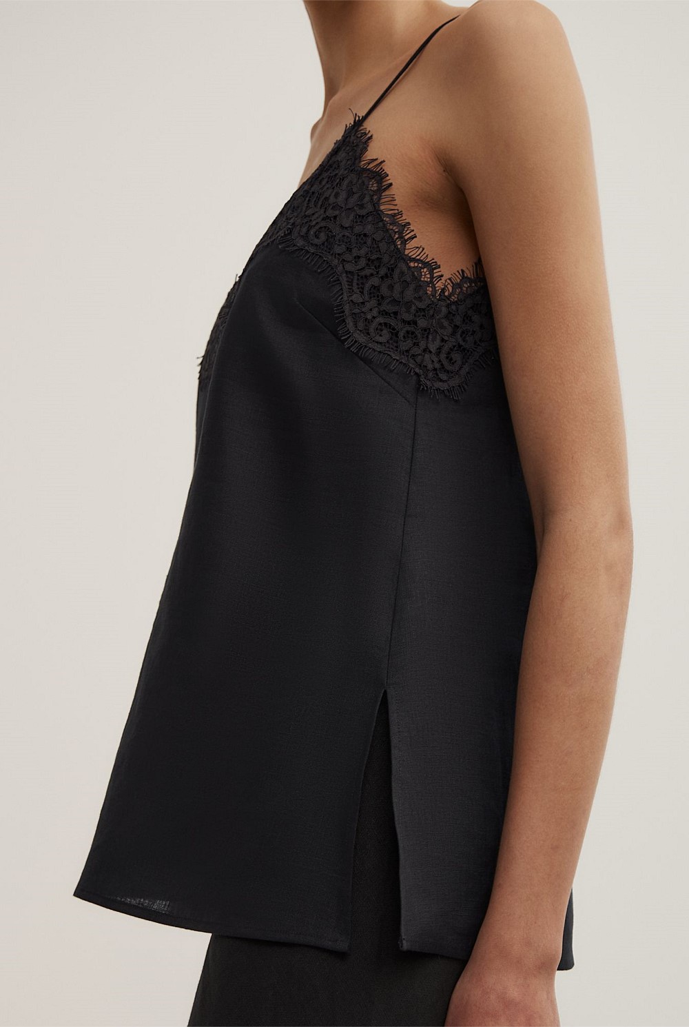 Linen Lace Camisole