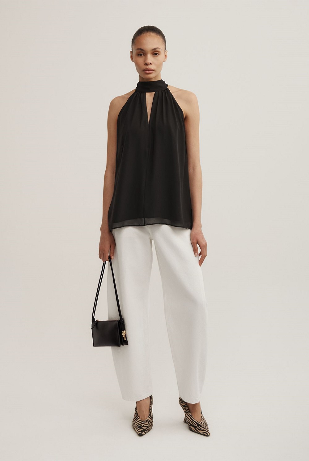 Halter Tie Back Top