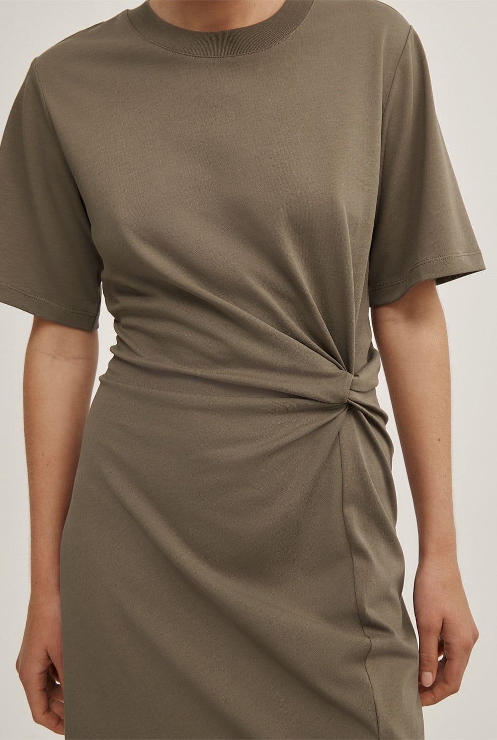 Twist Detail Mini Dress