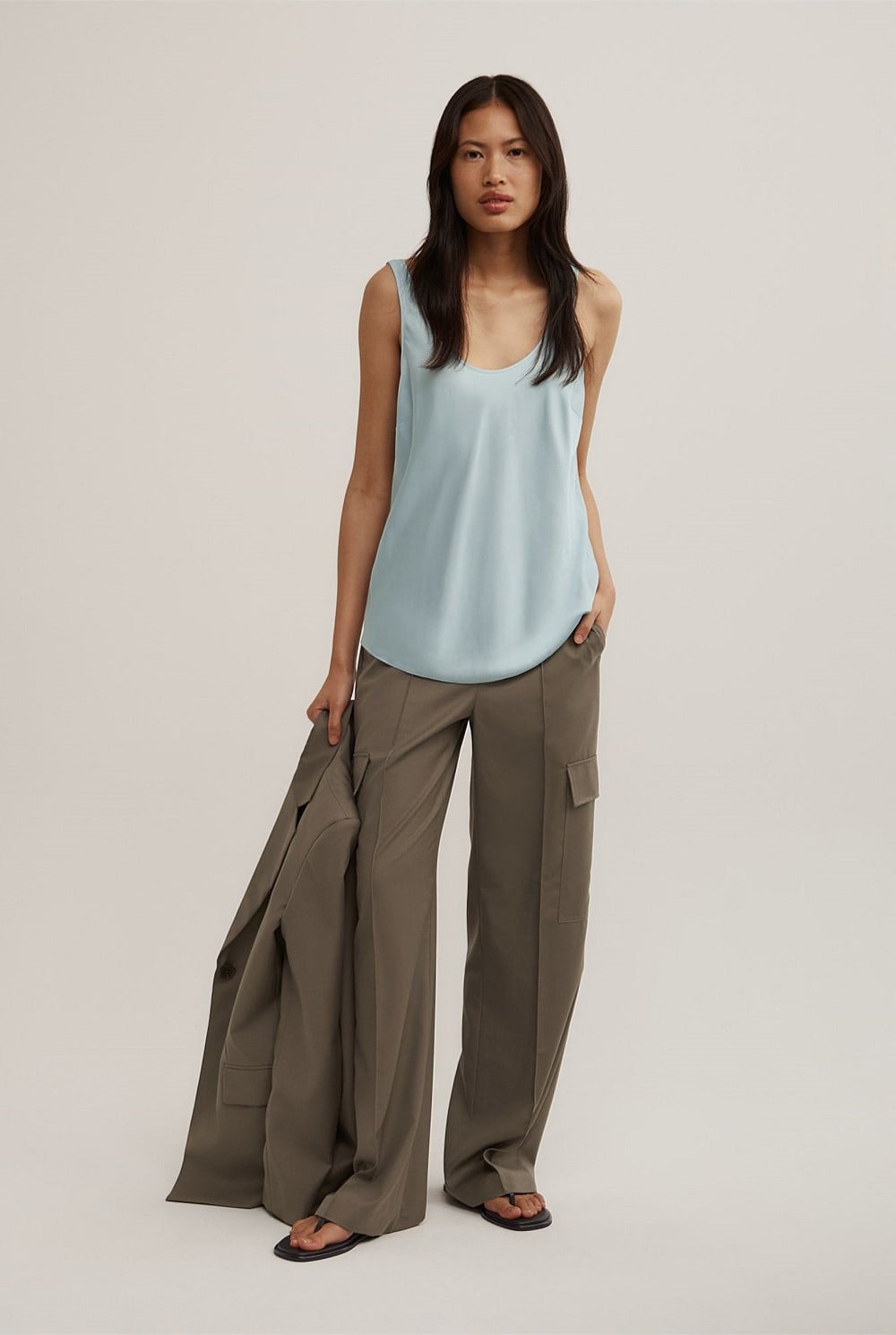 Satin Tank Top