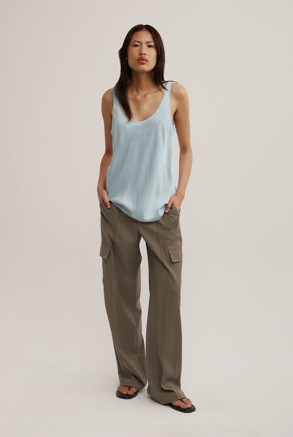 Satin Tank Top