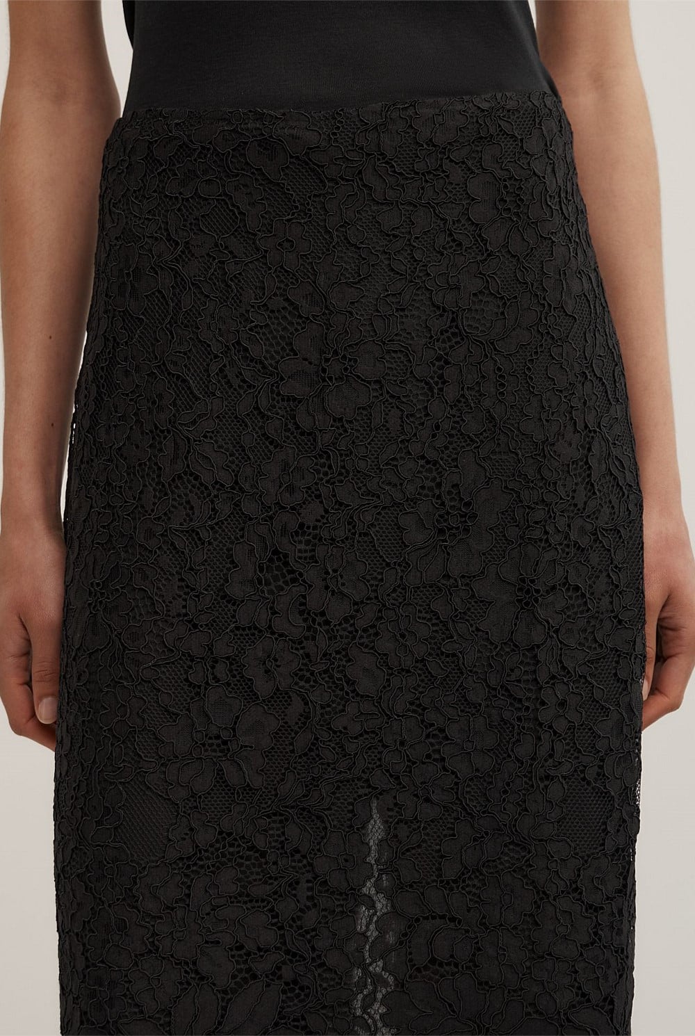 Lace Midi Skirt