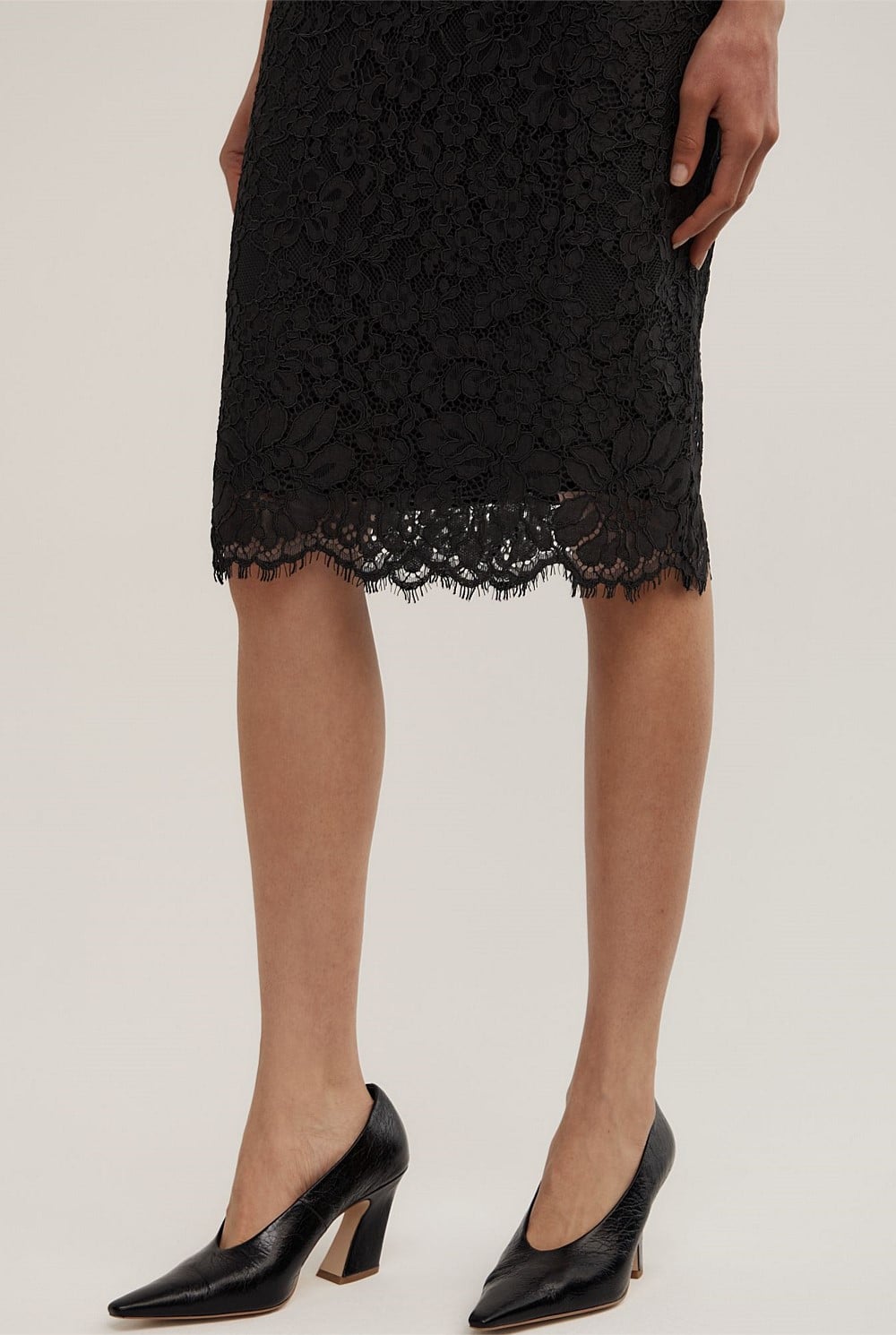 Lace Midi Skirt