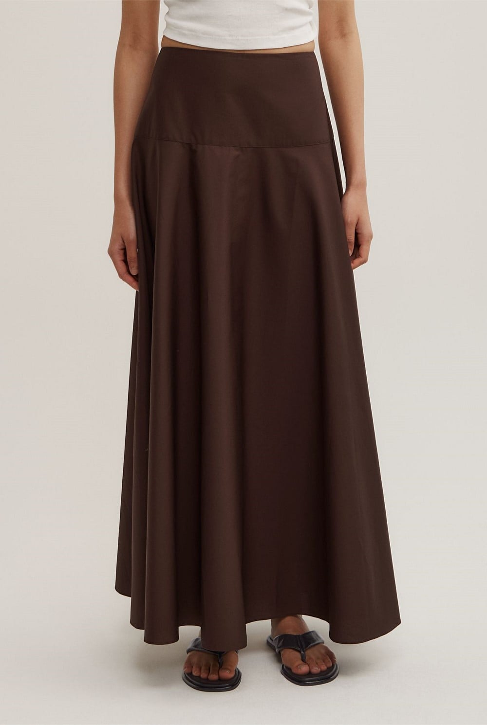 Cotton Basque Skirt
