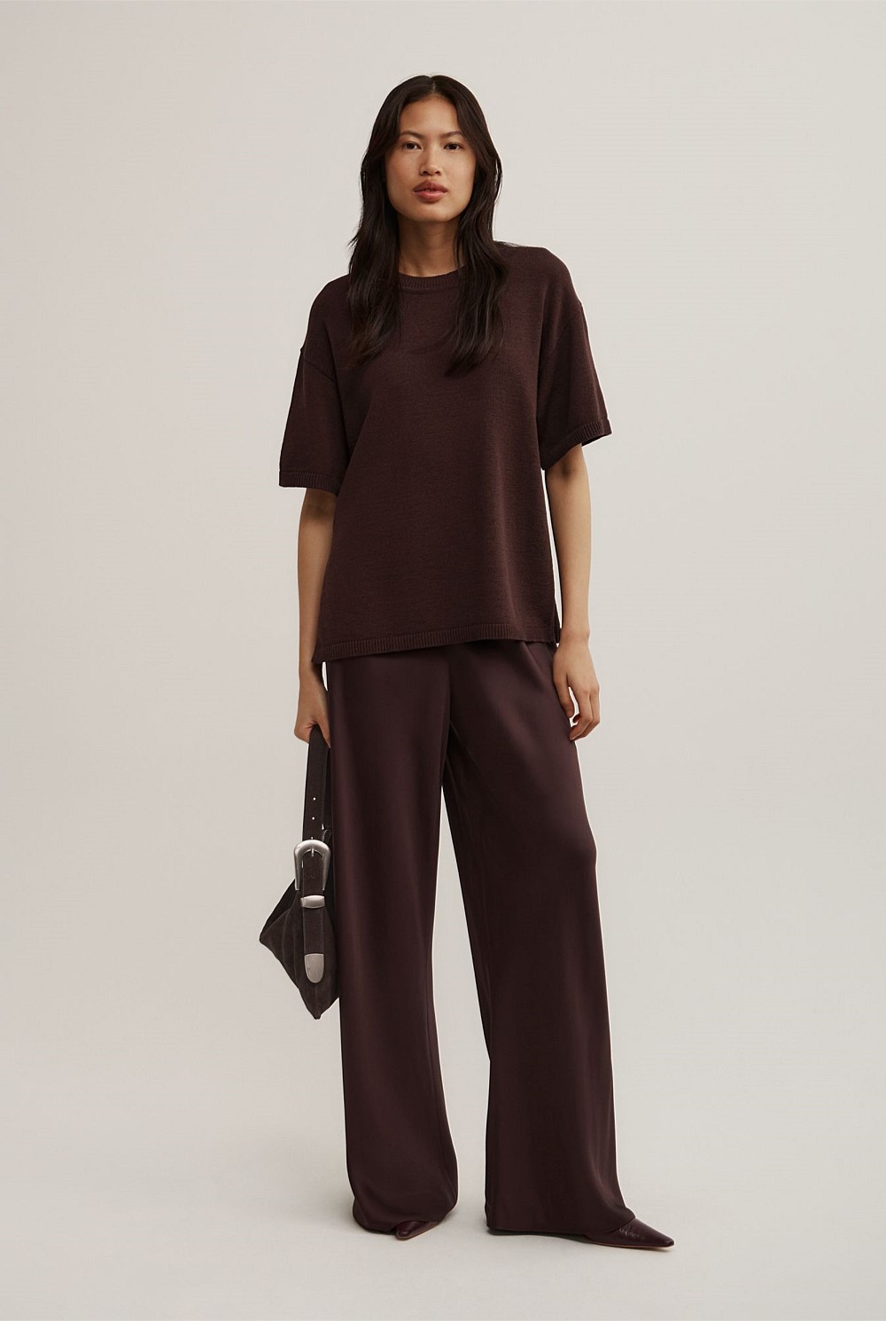Relaxed Knit T-Shirt