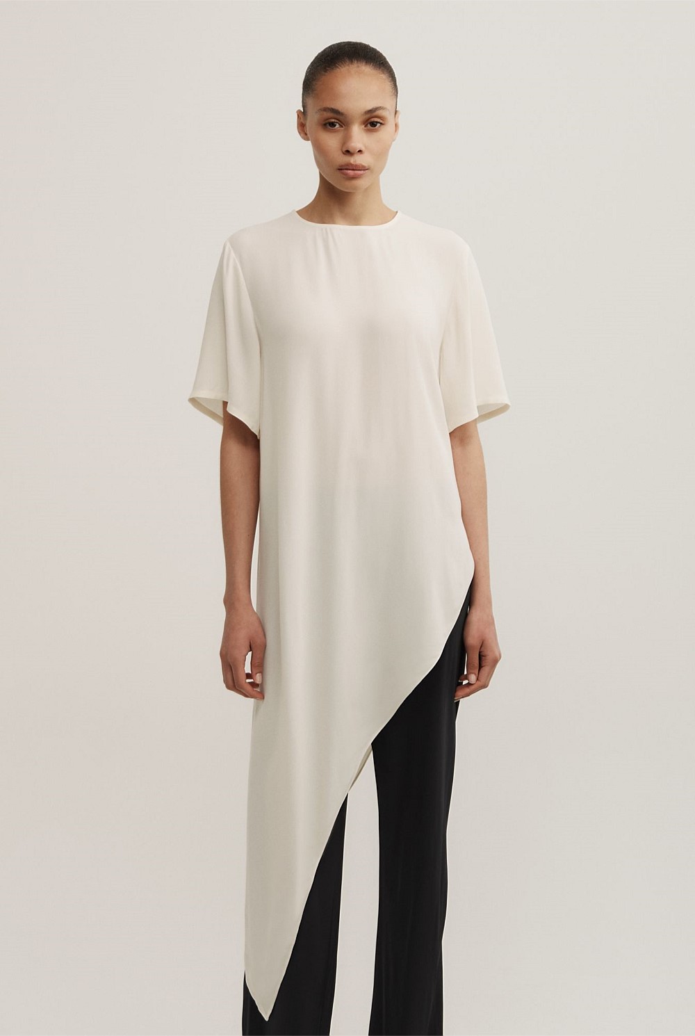 Asymmetric Longline T-Shirt