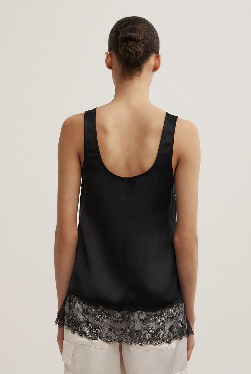 Lace Hem Tank Top