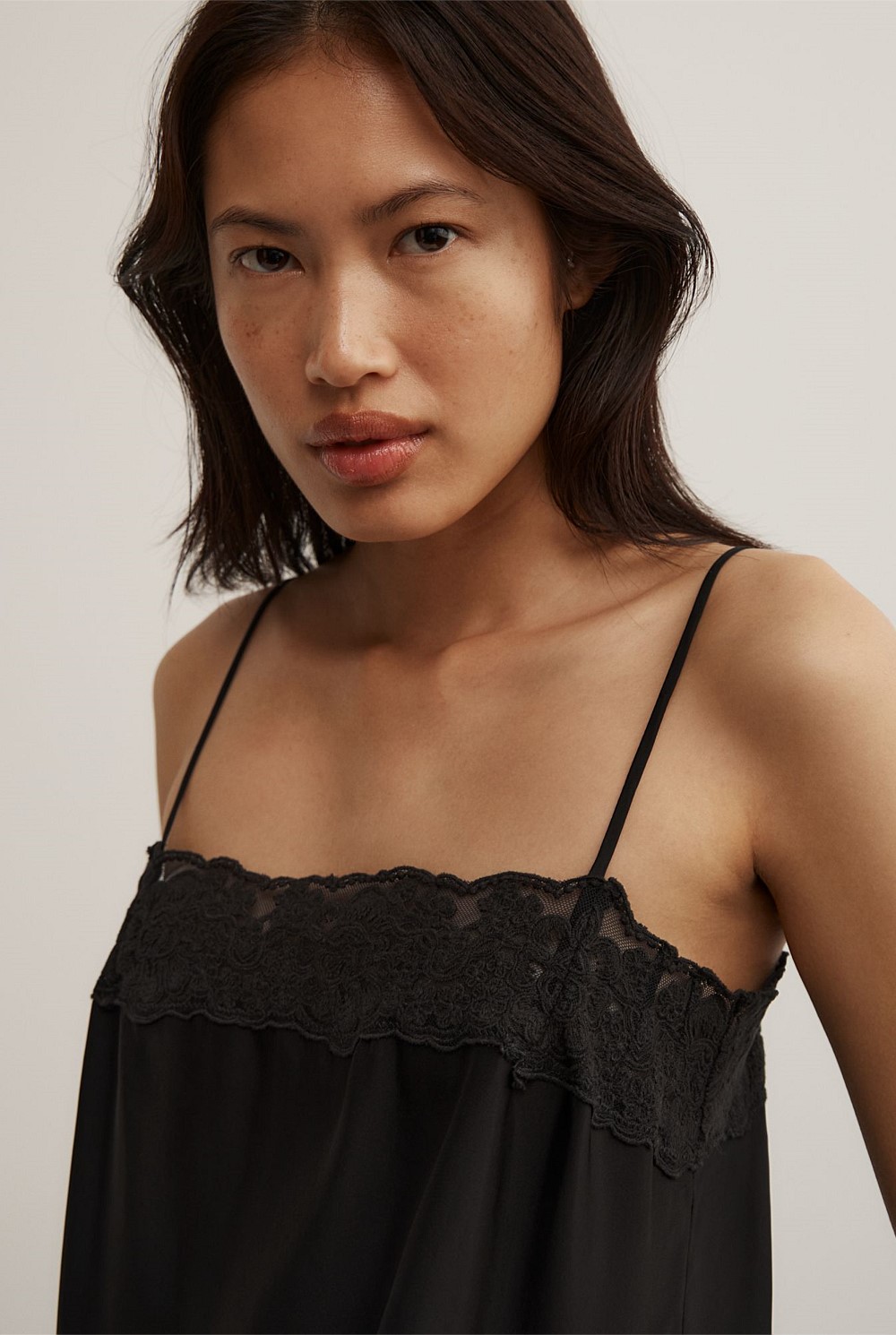 Cropped Lace Camisole