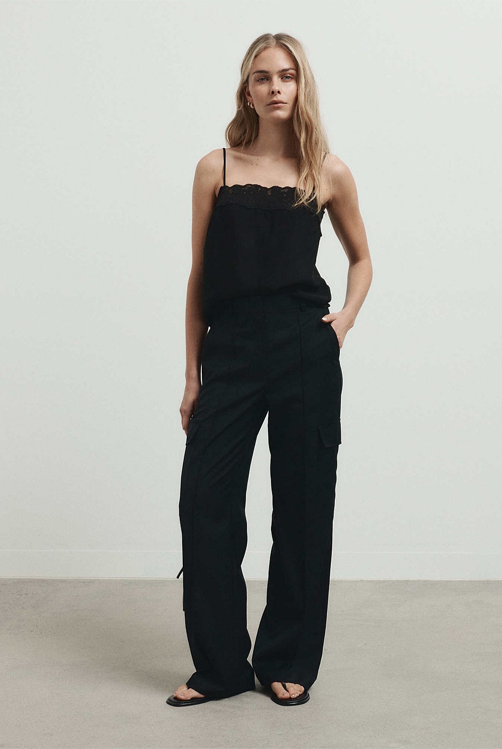 Cropped Lace Camisole