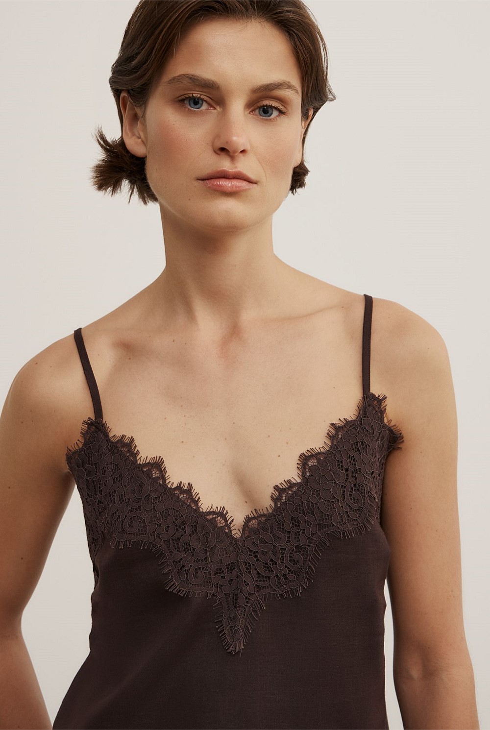 Linen Lace Camisole