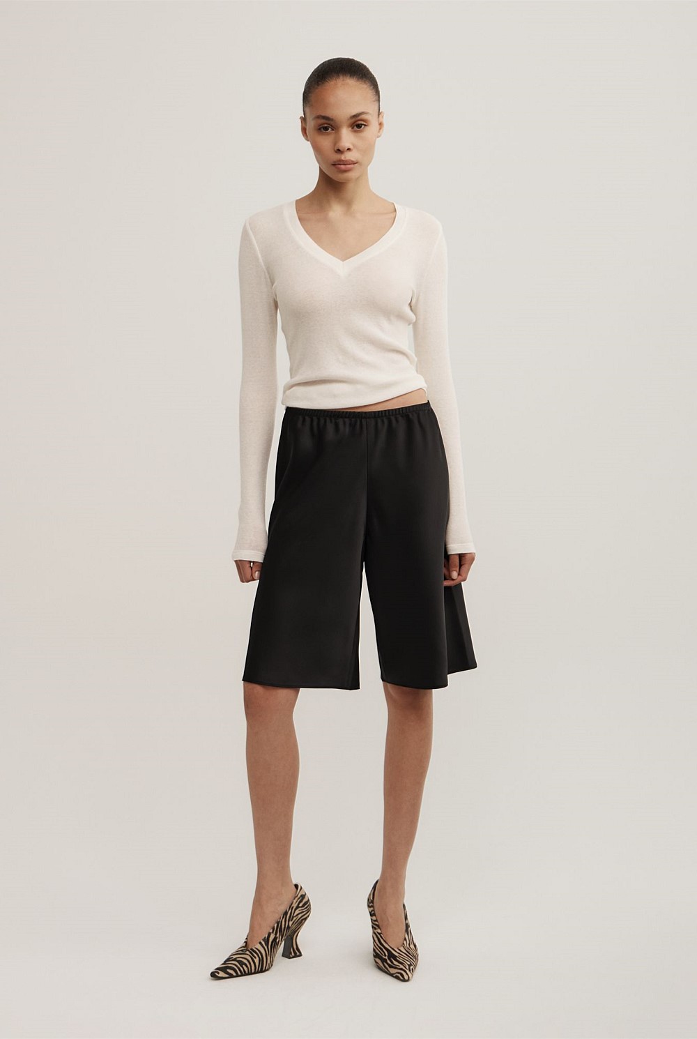 Satin Bermuda Short