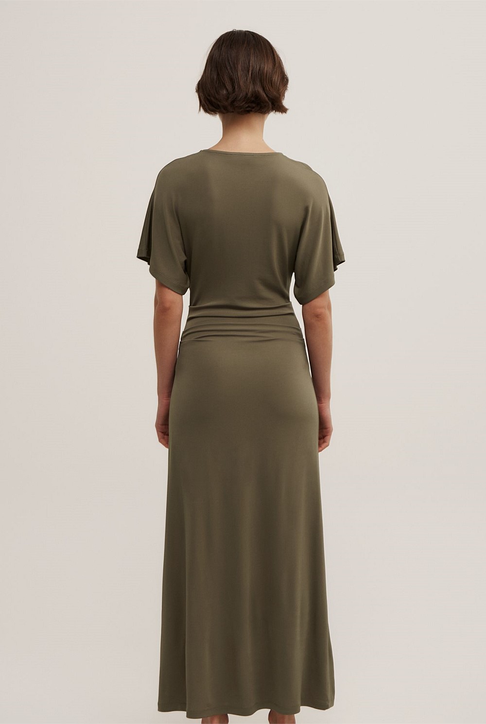 Tuck Waist Jersey Dress
