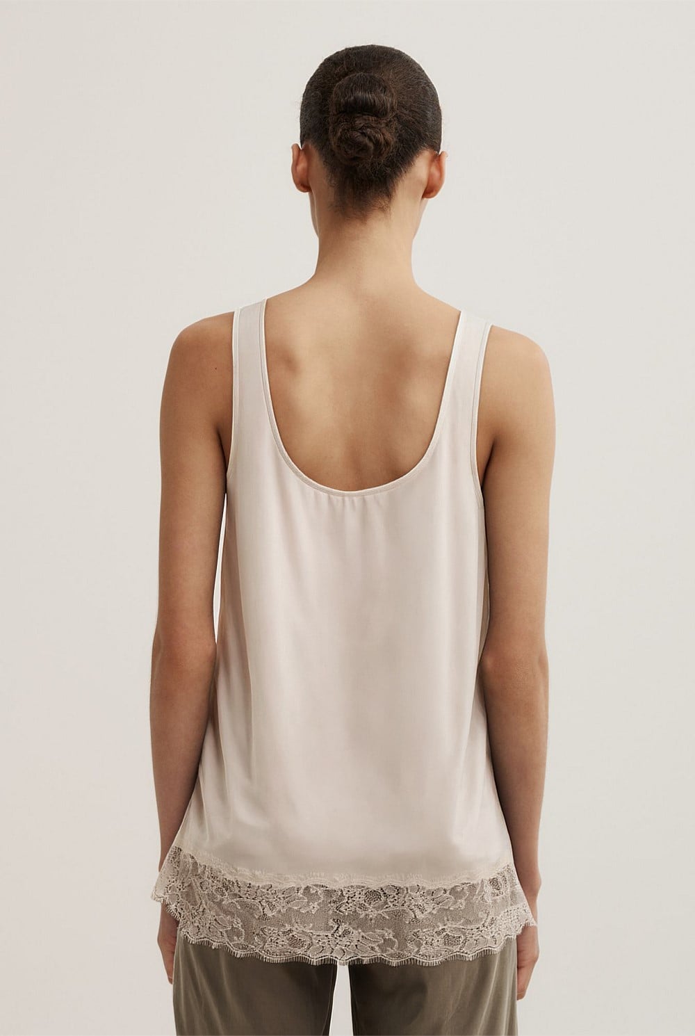 Lace Hem Tank Top