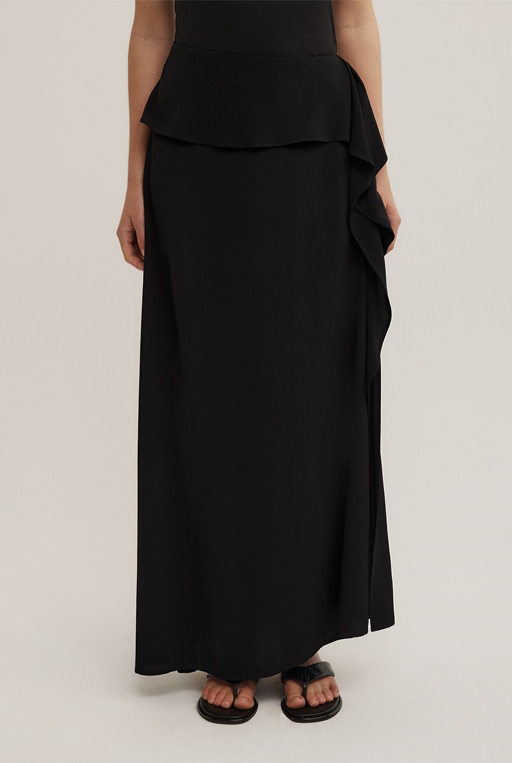 Wrapped Maxi Skirt
