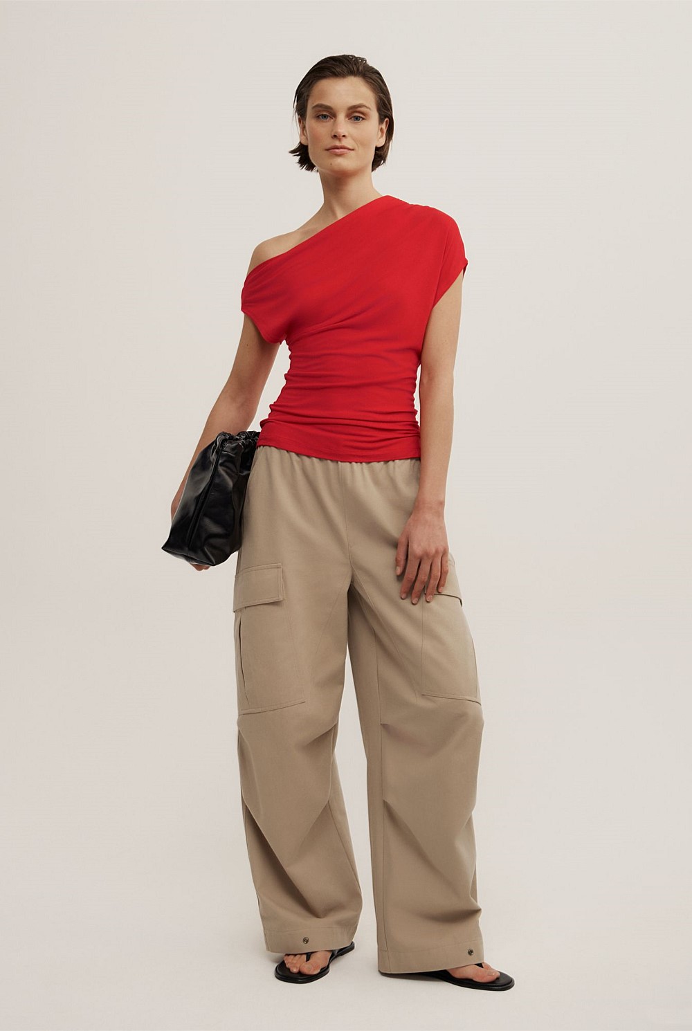 Asymmetric Jersey Top