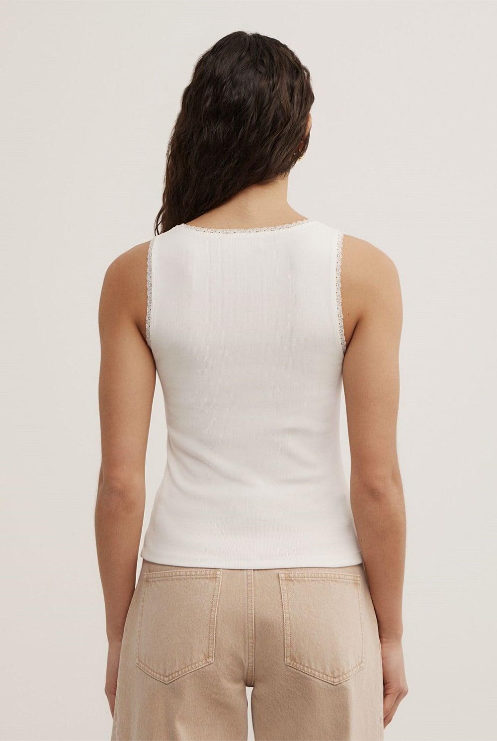 Lace Trim Tank