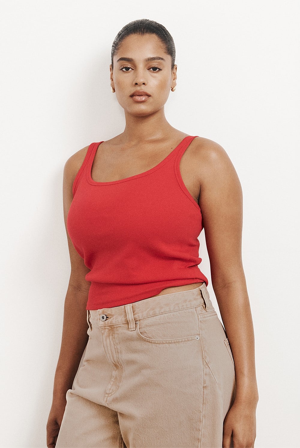 Fine Scoop Neck Tank