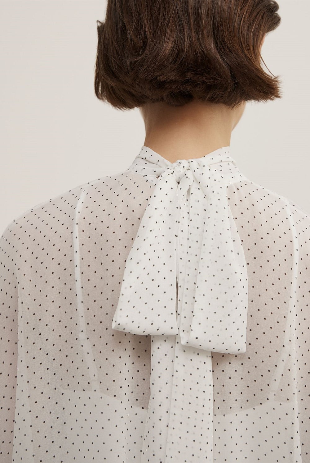 Gather Hem High Neck Shirt