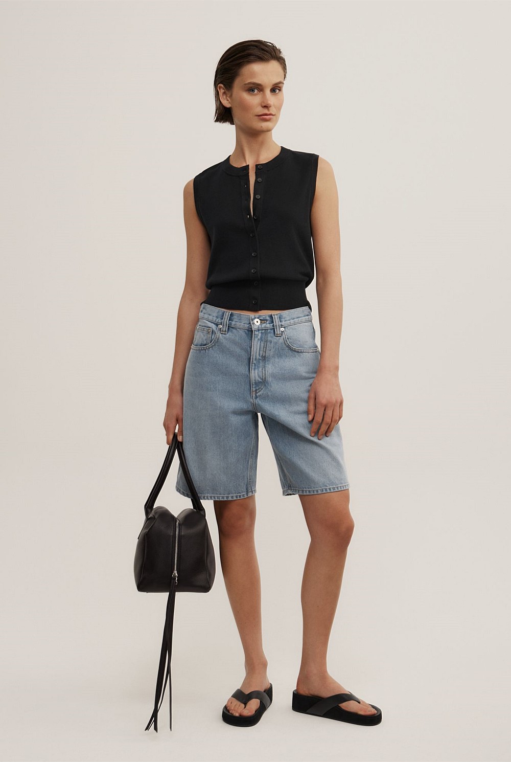 Knit Button Tank