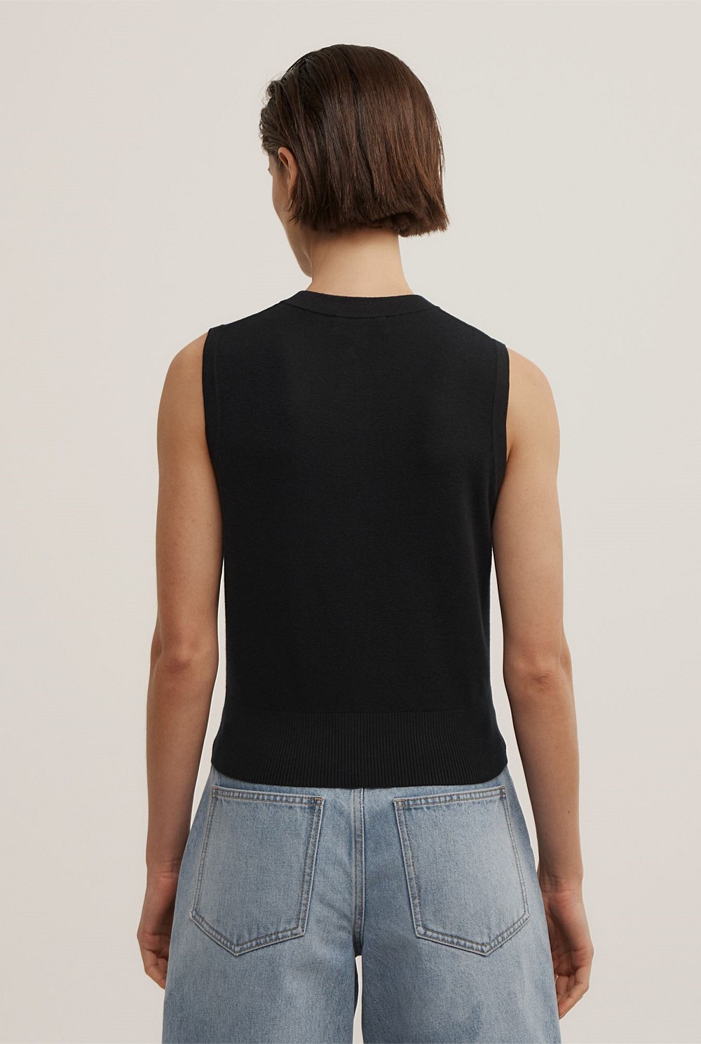 Knit Button Tank