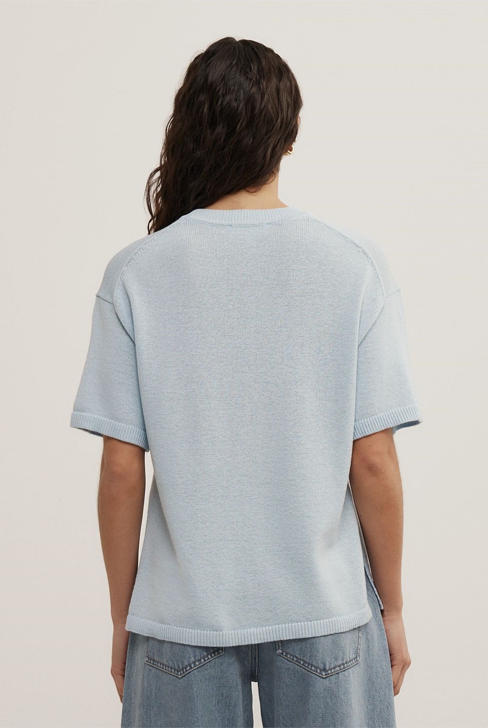 Relaxed Knit T-Shirt