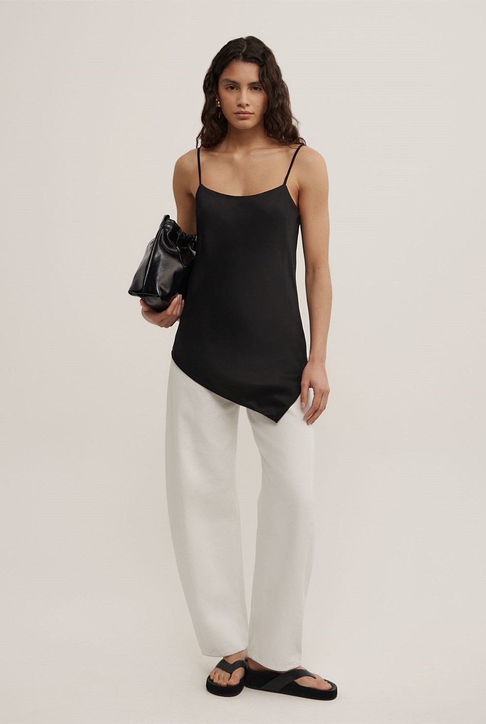 Scarf Hem Longline Tank