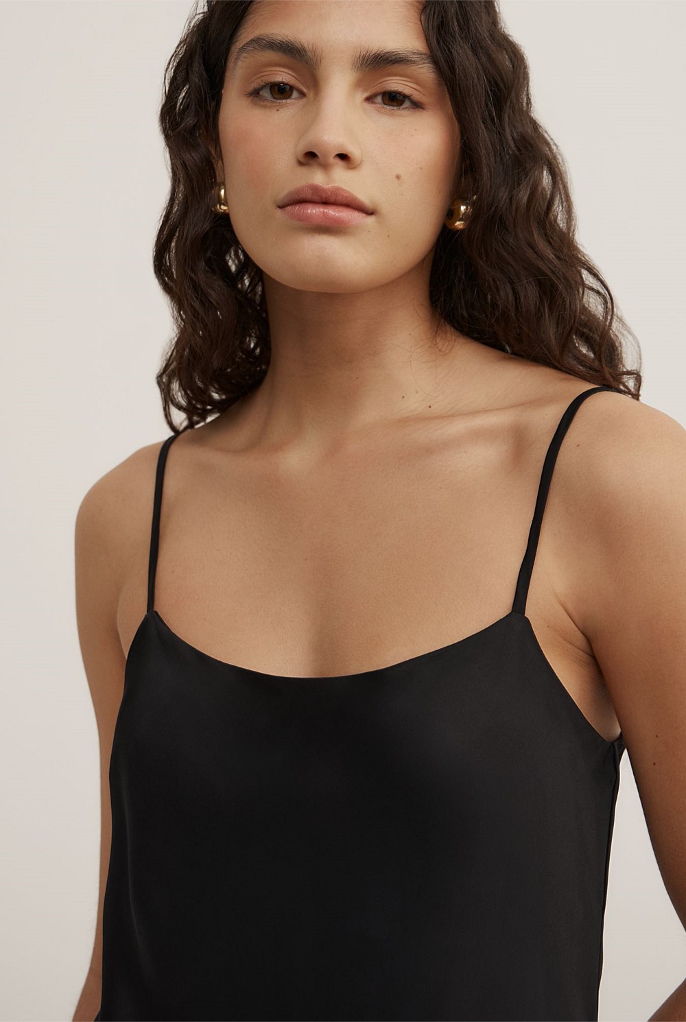 Scarf Hem Longline Tank