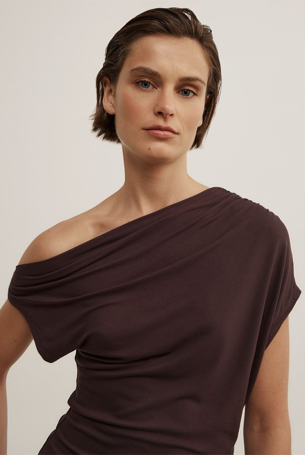 Asymmetric Jersey Top