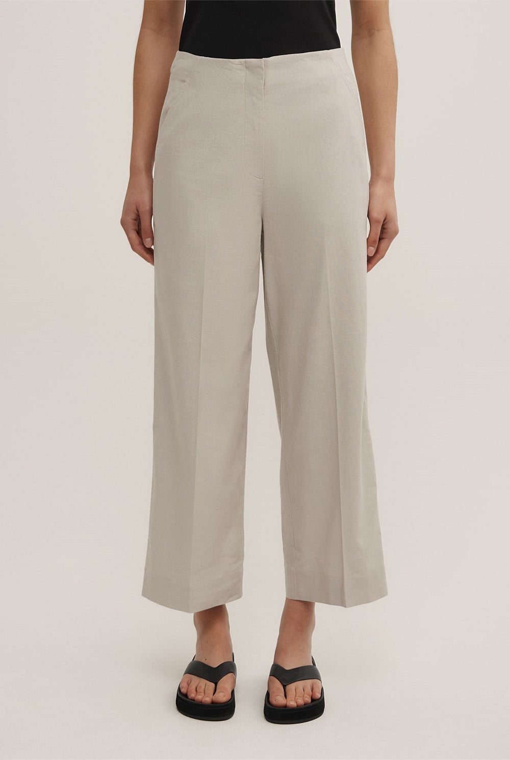 Linen Crop Pants