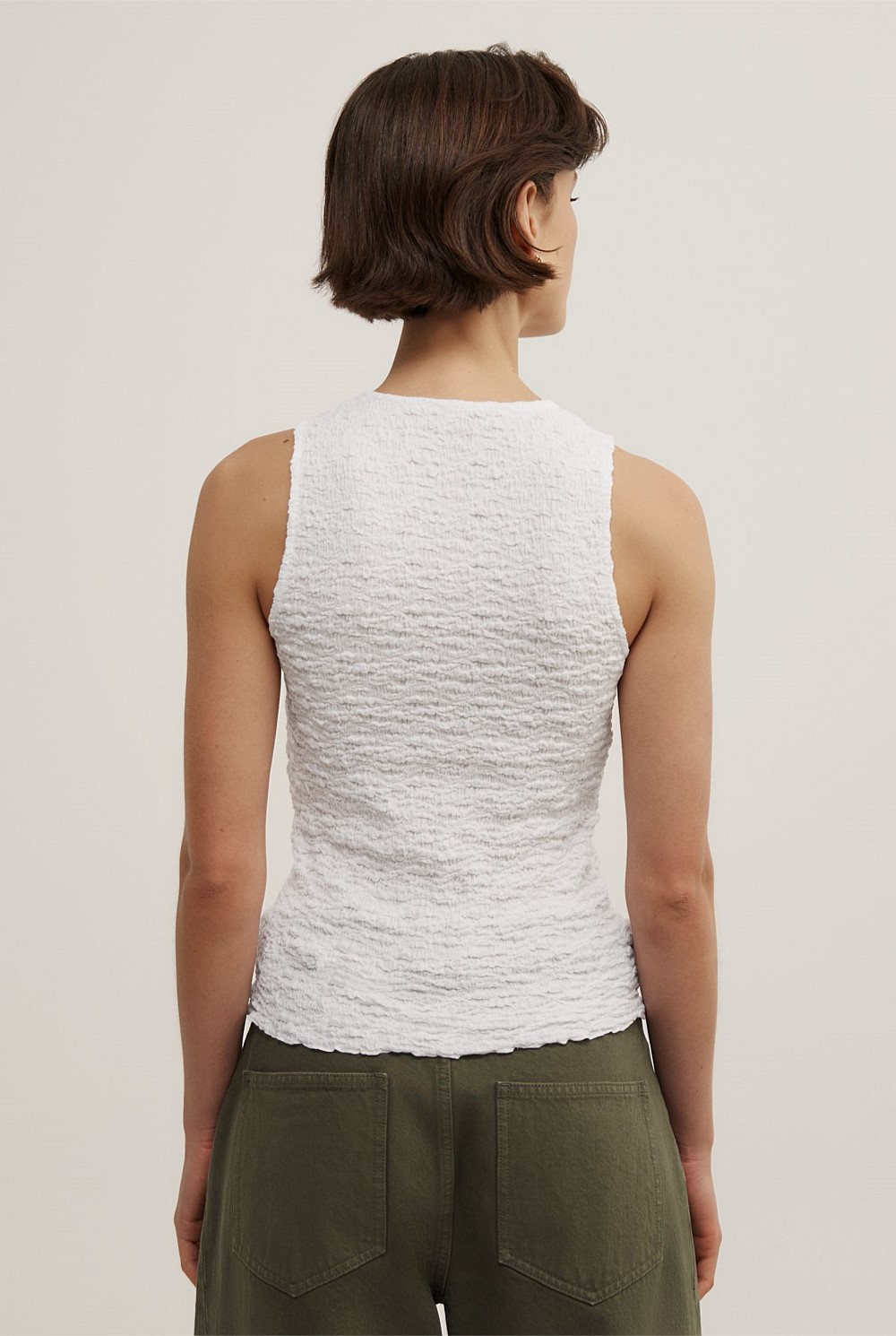 Textured Jersey Tank